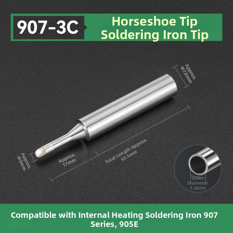 Vrh za lemilo BY905 – Univerzalno unutarnje grijanje, 60W, bakar, vrh u obliku potkove 905S