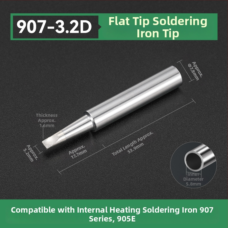 Vrh za lemilo BY905 – Univerzalno unutarnje grijanje, 60W, bakar, vrh u obliku potkove 905S