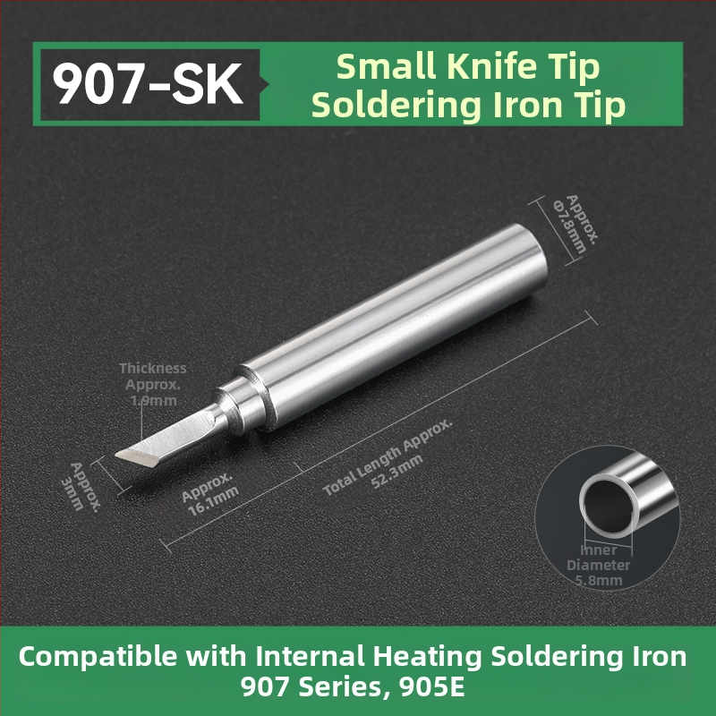 Vrh za lemilo BY905 – Univerzalno unutarnje grijanje, 60W, bakar, vrh u obliku potkove 905S