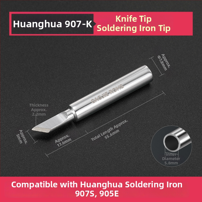 Vrh za lemilo BY905 – Univerzalno unutarnje grijanje, 60W, bakar, vrh u obliku potkove 905S