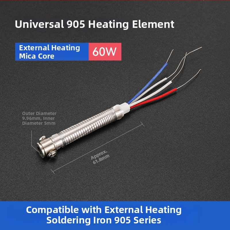 Vrh za lemilo BY905 – Univerzalno unutarnje grijanje, 60W, bakar, vrh u obliku potkove 905S