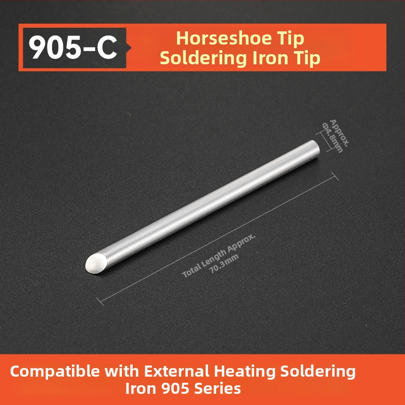 Vrh za lemilo BY905 – Univerzalno unutarnje grijanje, 60W, bakar, vrh u obliku potkove 905S