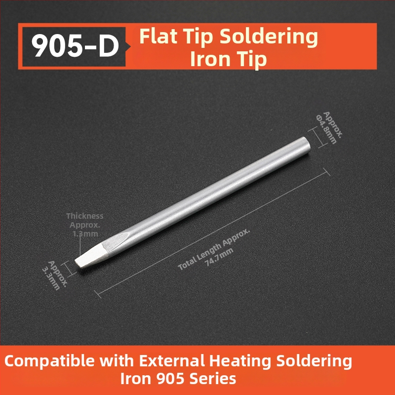 Vrh za lemilo BY905 – Univerzalno unutarnje grijanje, 60W, bakar, vrh u obliku potkove 905S