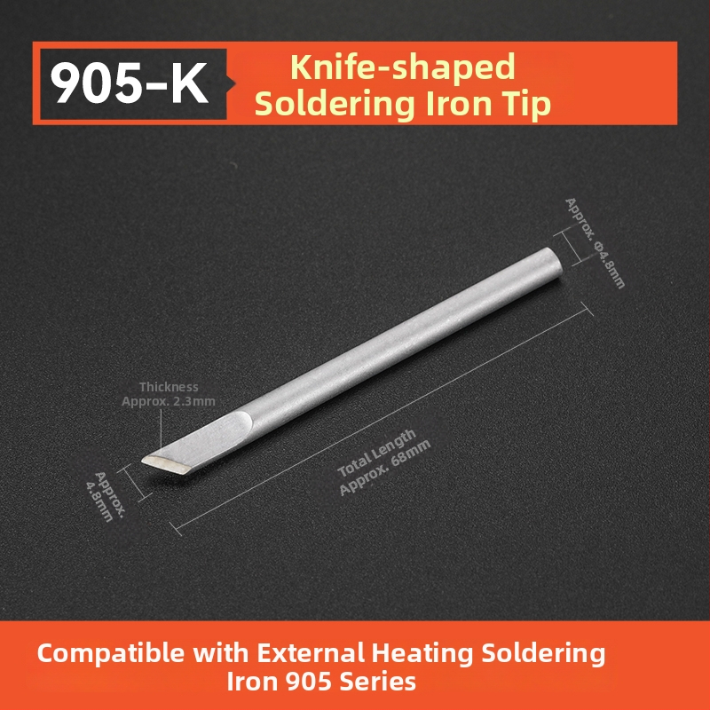 Vrh za lemilo BY905 – Univerzalno unutarnje grijanje, 60W, bakar, vrh u obliku potkove 905S