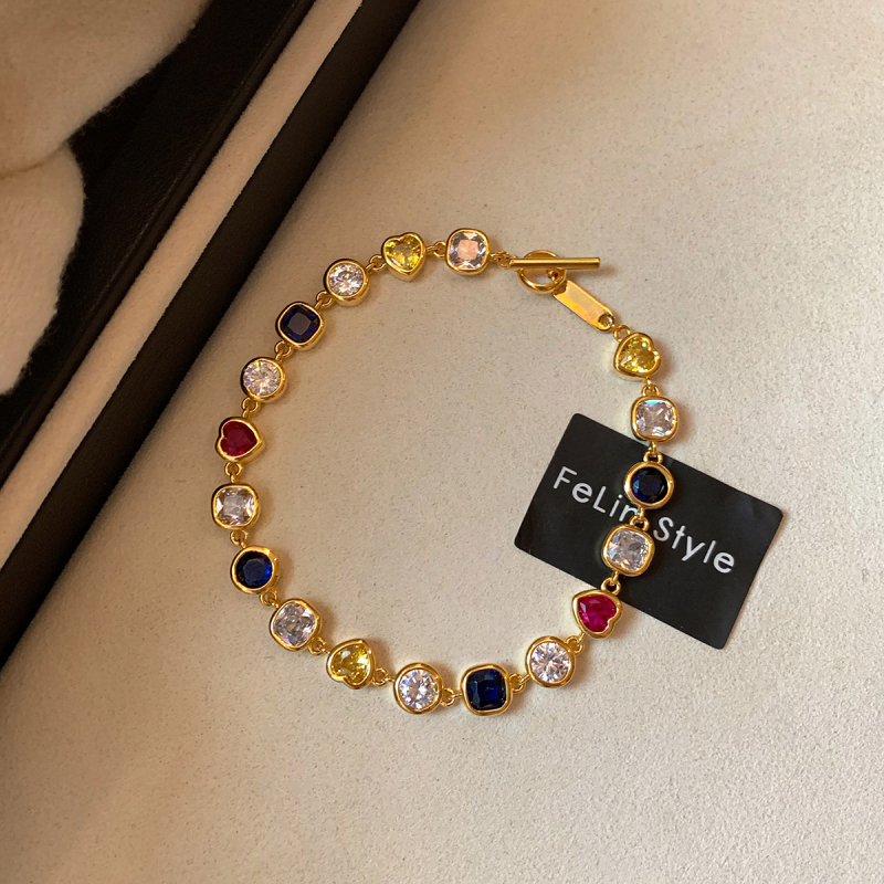 Браслет от медно-сплав, ръчно изработен, унисекс, геометрична форма, пролет 2025