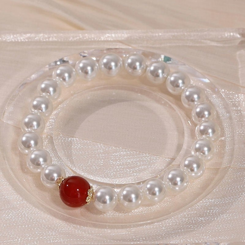 Гривна от агатови мъниста за жени, лек лукс, ръчно бижу за пътуване