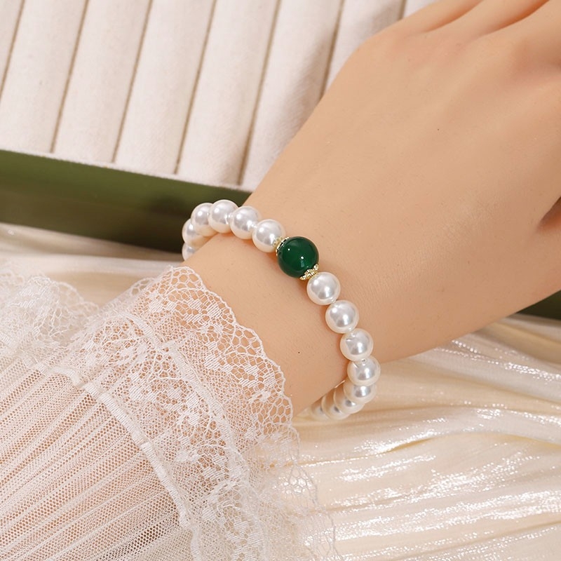 Гривна от агатови мъниста за жени, лек лукс, ръчно бижу за пътуване