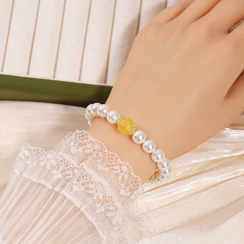 Гривна от агатови мъниста за жени, лек лукс, ръчно бижу за пътуване