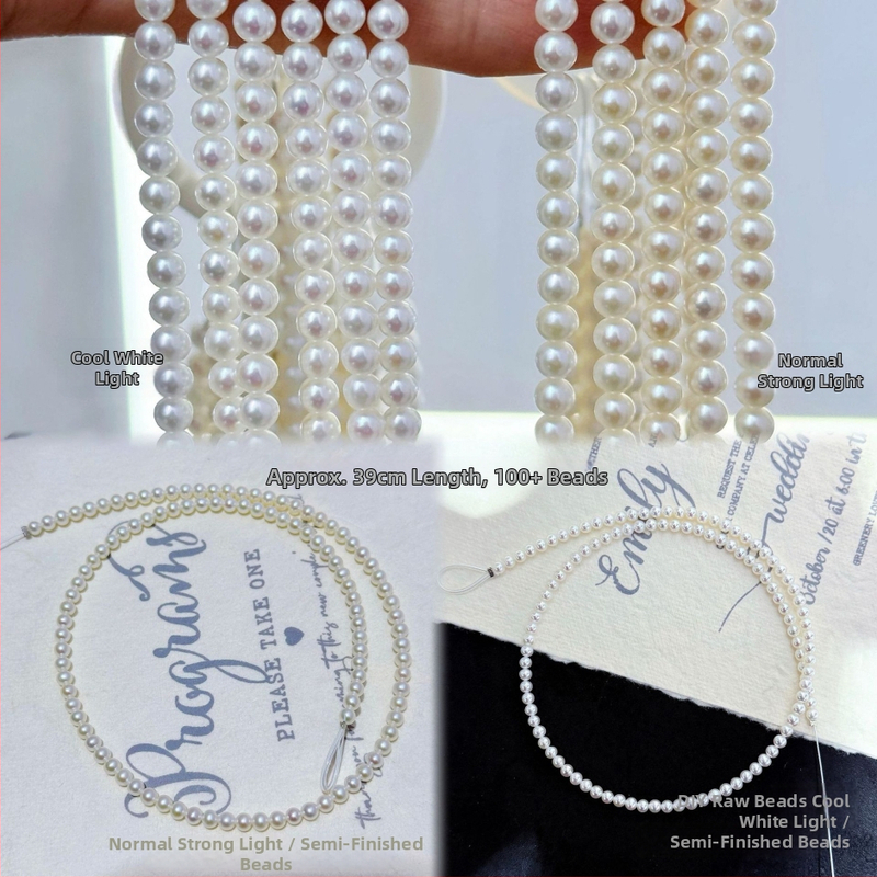 Náhrdelník zo sladkovodných perál s dokonalým kruhovým tvarom, strieborné komponenty 925, ručne kované, prírodný štýl