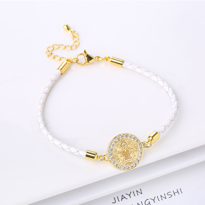 Гривна от месинг с електроплатина, унисекс, форма на звезда, сезон лято 2025