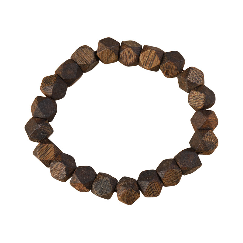 Гривна от агарово дърво с диамантени мъниста – унисекс, фина изработка, аксесоар за ръка