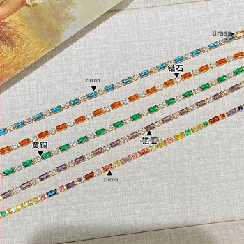 Гривна от мед за жени, геометрична форма, циркония, стил лукс