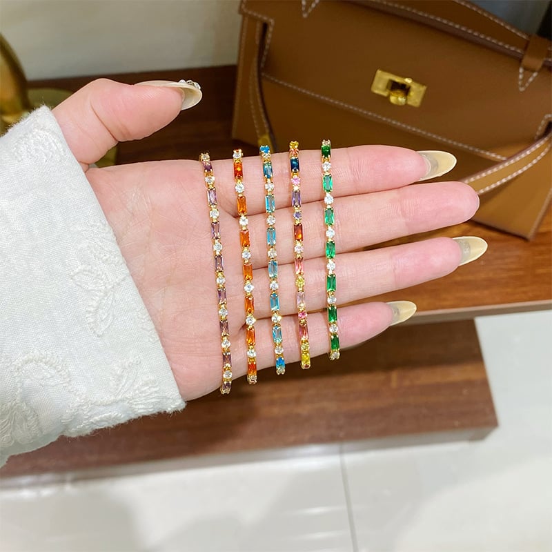 Гривна от мед за жени, геометрична форма, циркония, стил лукс