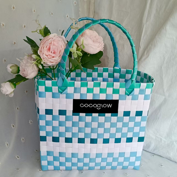 Τσάντα Tote από PP, στυλ δρόμου, οριζόντια τετράγωνη μορφή, χωρίς επένδυση