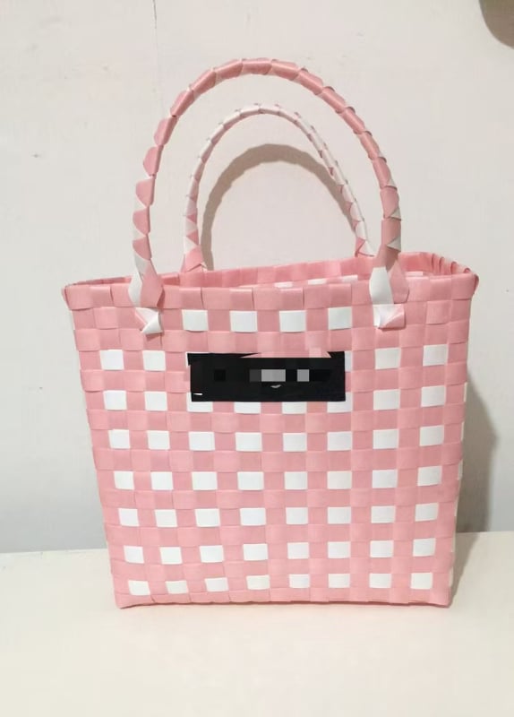 Τσάντα Tote από PP, στυλ δρόμου, οριζόντια τετράγωνη μορφή, χωρίς επένδυση