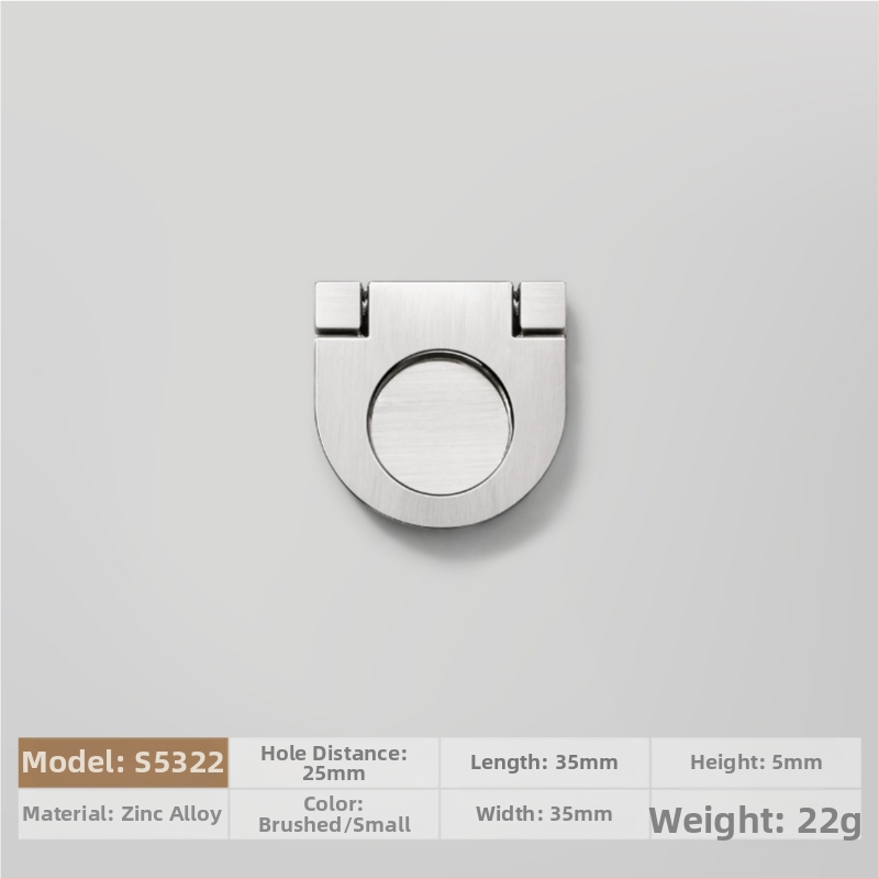 Plakana slēpta roktura no cinka sakausējuma piemērota skapja durvīm un atvilktnēm, anodizēts pārklājums, moderns minimālisms