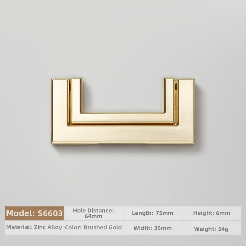 Plakana slēpta roktura no cinka sakausējuma piemērota skapja durvīm un atvilktnēm, anodizēts pārklājums, moderns minimālisms