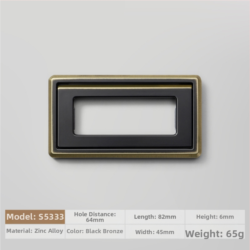 Plakana slēpta roktura no cinka sakausējuma piemērota skapja durvīm un atvilktnēm, anodizēts pārklājums, moderns minimālisms