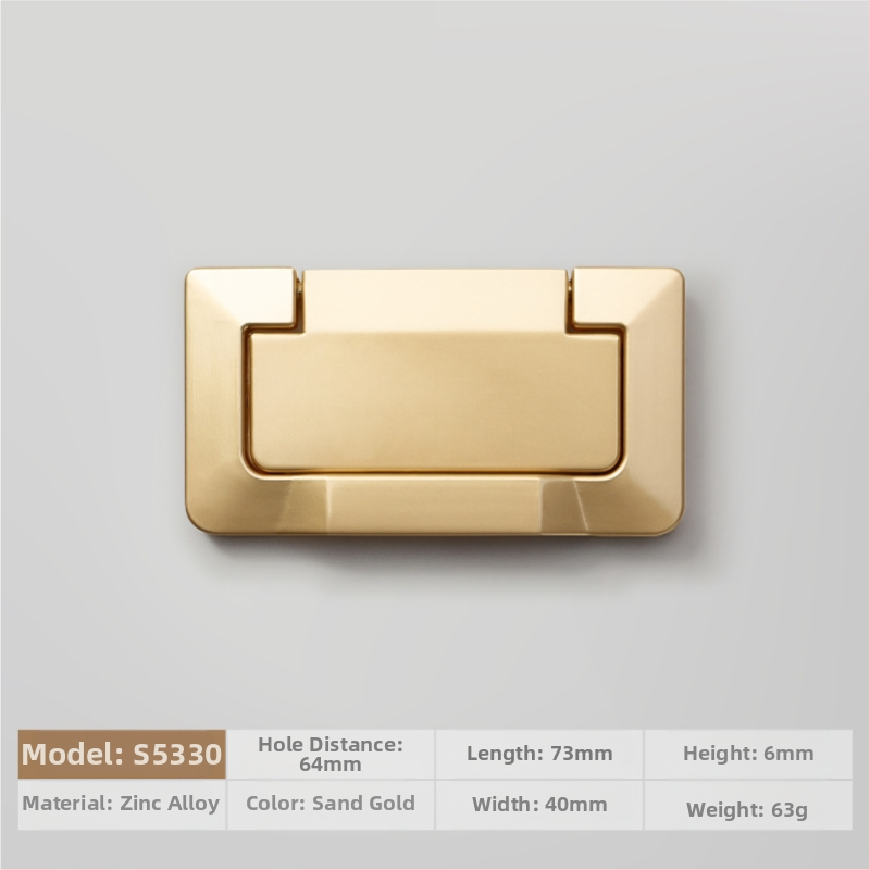 Plakana slēpta roktura no cinka sakausējuma piemērota skapja durvīm un atvilktnēm, anodizēts pārklājums, moderns minimālisms