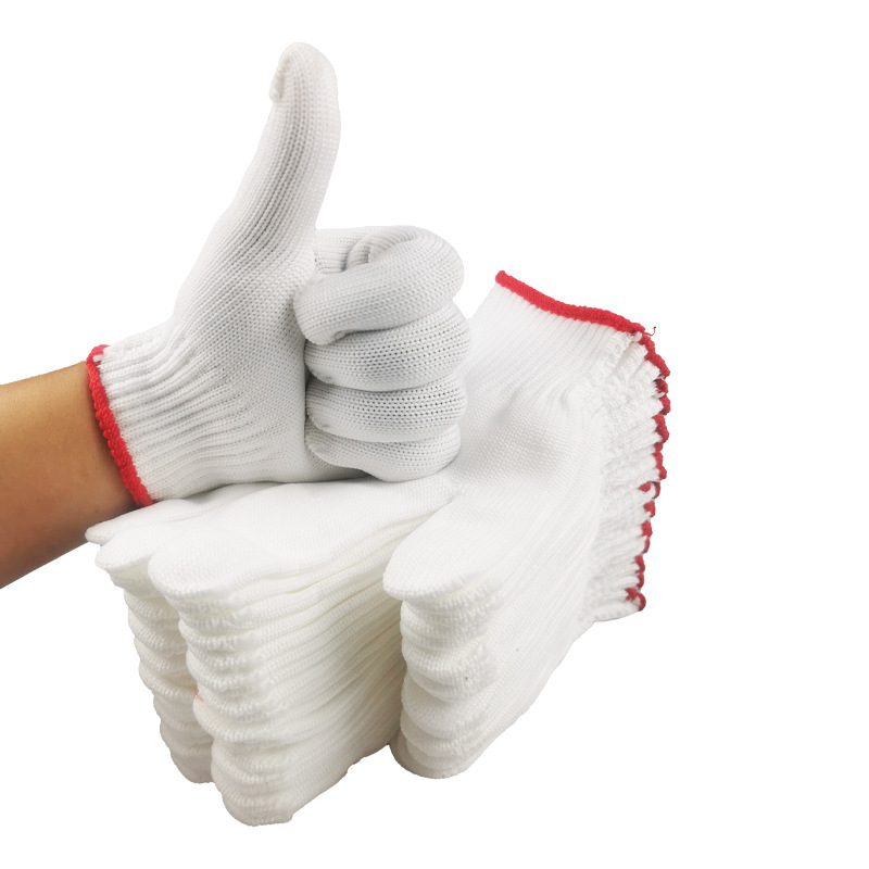 Γάντια προστασίας για εργασία - νάιλον και βαμβάκι, παχυμένα, αντιολισθητικά, βάρος 50