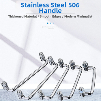 LS506 сгъваема дръжка за шкаф, 304 неръждаема стомана, хромирано покритие, повърхностно монтиране, за врата на шкаф
