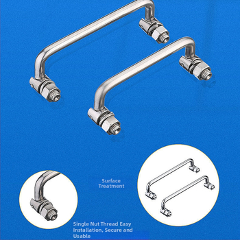 LS506 сгъваема дръжка за шкаф, 304 неръждаема стомана, хромирано покритие, повърхностно монтиране, за врата на шкаф