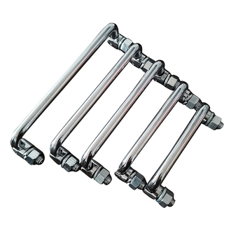 LS506 сгъваема дръжка за шкаф, 304 неръждаема стомана, хромирано покритие, повърхностно монтиране, за врата на шкаф