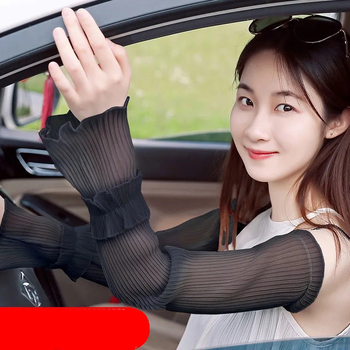 Csipkés napvédő karpántok nyárra; poliészter anyag (31–50%)