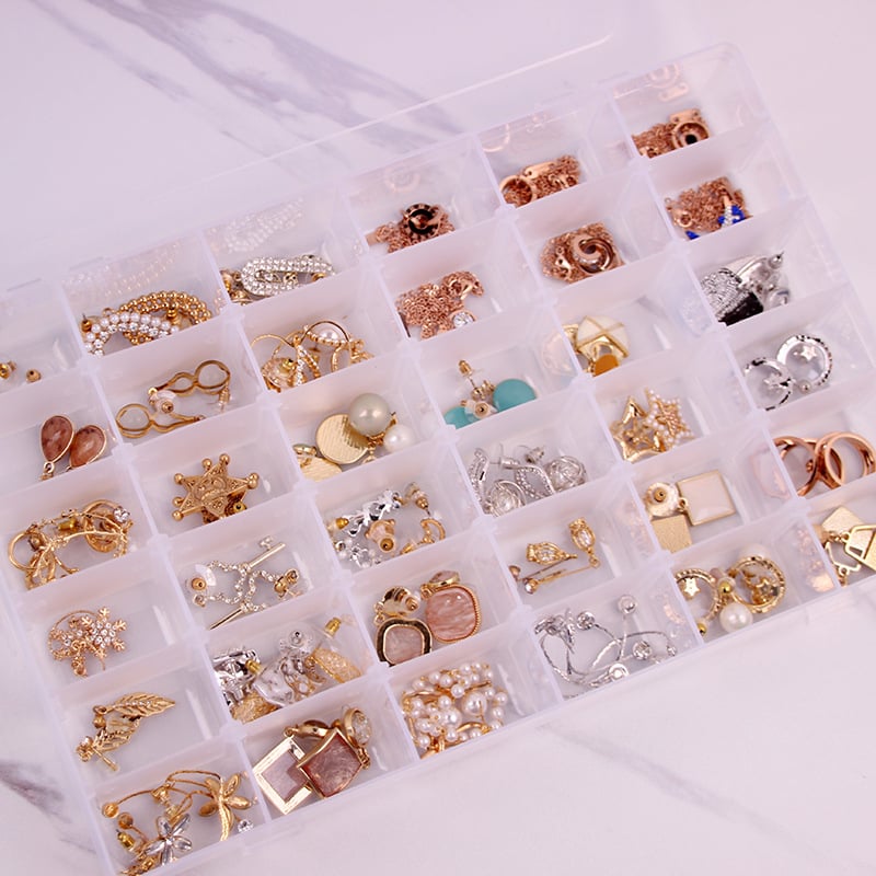 Κουτί αποθήκευσης κοσμημάτων με βάση επίδειξης για σκουλαρίκια, καρφάκια, κολιέ και δαχτυλίδια – Προστασία σκόνης, Μεγάλη χωρητικότητα, Υλικό: Χαρτί, Αγροτικό στυλ