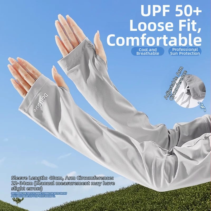 Μανίκια Καλοκαιριού με UV Προστασία, Ice Silk Νάιλον, Λαφριά Εφαρμογή, 71–80% Νάιλον, Κατάλληλα για Οδήγηση και Ποδηλασία