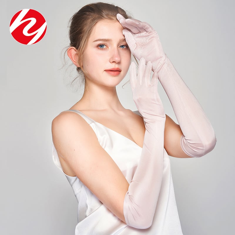 Μακριά γάντια από 100% μεταξωτό μούρι για αντηλιακή προστασία – γυναικείες ελαφριές μεταξωτές γάντες για ιππασία