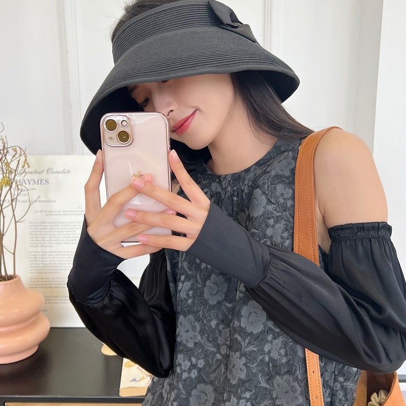 Γυναικείες μανσέτες με UV προστασία από ice silk, χαλαρές και άνετες, για άνοιξη-καλοκαίρι-φθινόπωρο, περιεκτικότητα βασικού υφάσματος 51–60%