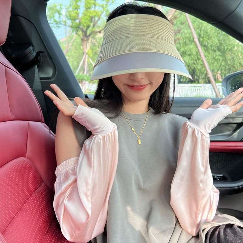 Γυναικείες μανσέτες με UV προστασία από ice silk, χαλαρές και άνετες, για άνοιξη-καλοκαίρι-φθινόπωρο, περιεκτικότητα βασικού υφάσματος 51–60%