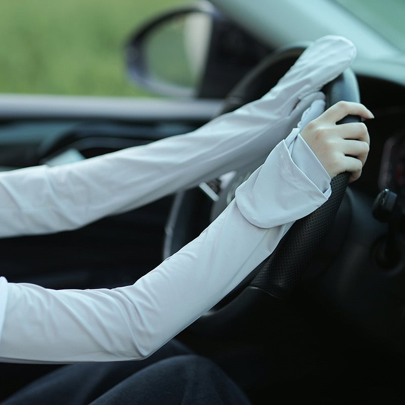 Manșete UV pentru femei, vară - croială lejeră, subțiri, pentru ciclism și condus în exterior