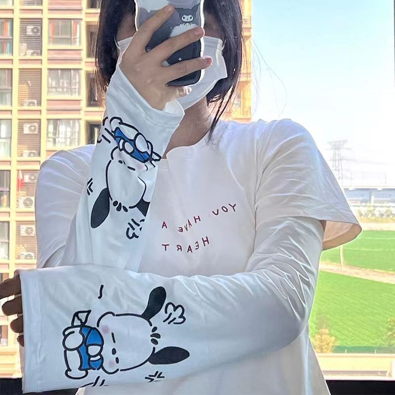 Μανίκια Ice Silk με UV προστασία για ποδηλασία, ελεύθερου σχήματος καμπάνα, μίξη νάιλον-σπαντέξ