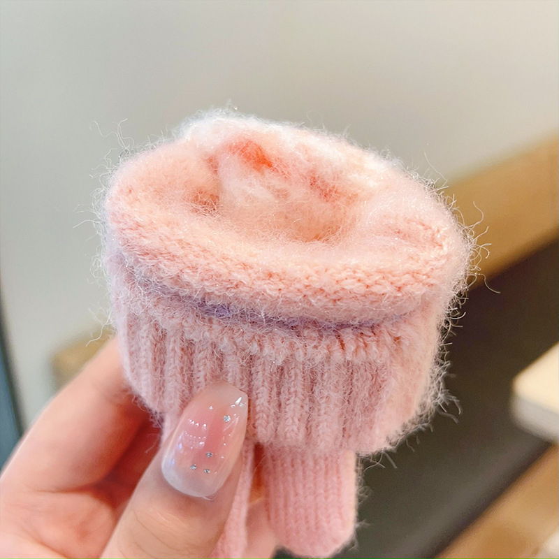 Παιδικές μιτίνες πλεκτές με ανάγλυφο μοτίβο, διατηρούν τη θερμότητα, για αγόρια και παιδιά, φθινοπωρινό-χειμερινό