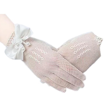 Kootud laste pulmakindad, printsessi stiilis, sõlmemustriga tikitud, unisex lastele ja täiskasvanutele