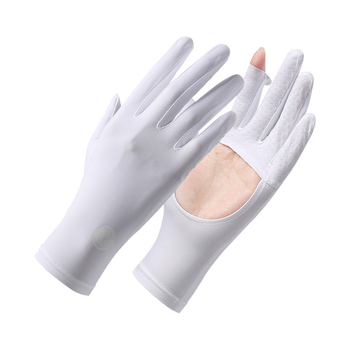 Ръкавици за шофиране без пръсти, дишащи, UV защита, антихлъзгащи, Ice Silk плат с Spandex (11–20%)