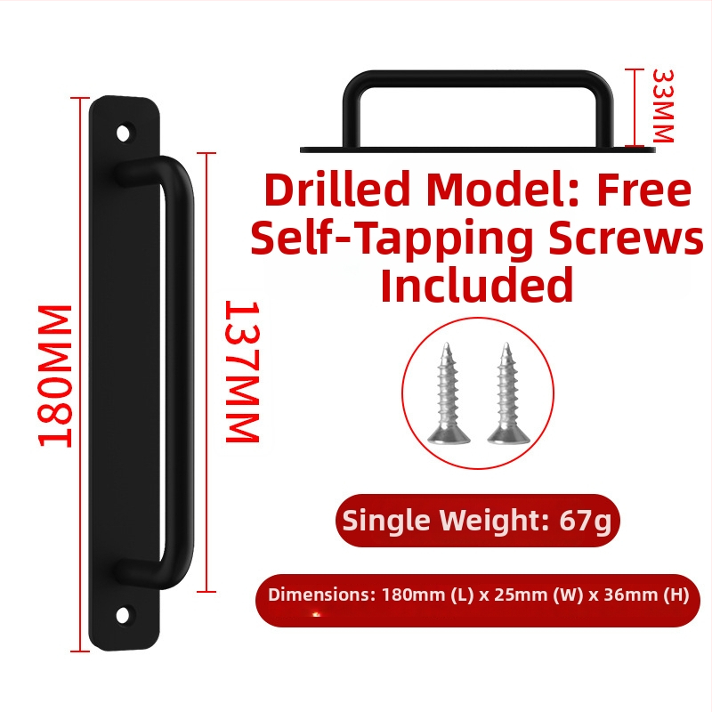 Wanson Handhandle – perforācijai nav nepieciešama rokture no alumīnija sakausējuma skapjiem, atvilktnēm un durvīm, pašlīmējoša, mūsdienīgs dizains