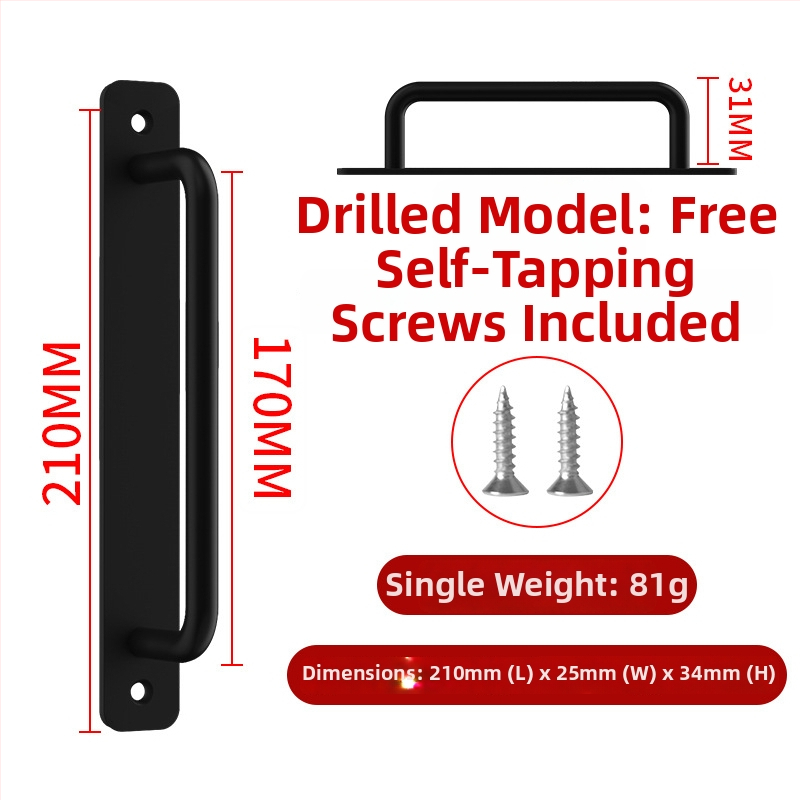 Wanson Handhandle – perforācijai nav nepieciešama rokture no alumīnija sakausējuma skapjiem, atvilktnēm un durvīm, pašlīmējoša, mūsdienīgs dizains