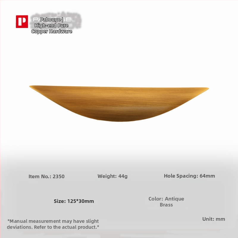 Latūnų spintelės durų rankena su lapų įkvėptu dizainu (Modelis 1038; Medžiaga: latūnas; Procesas: liejimas spaudimu; Taikymas: spintelės durys; Stilius: Šviesus prabanga)