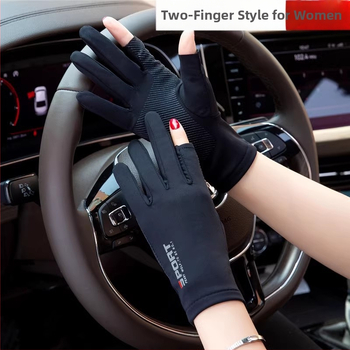 Nylon Ice-Silk rukavice s UV ochranou, celoprsté, priedušné, protišmykové, kompatibilné s dotykovým displejom, odolné voči opotrebeniu