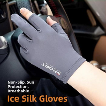 Nylon Ice-Silk rukavice s UV ochranou, celoprsté, priedušné, protišmykové, kompatibilné s dotykovým displejom, odolné voči opotrebeniu