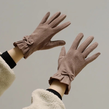 Női téli kerékpáros kesztyűk, teljes ujjas kivitel, szélálló, érintőképernyő-kompatibilis, poliészter