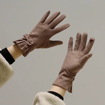 Női téli kerékpáros kesztyűk, teljes ujjas kivitel, szélálló, érintőképernyő-kompatibilis, poliészter