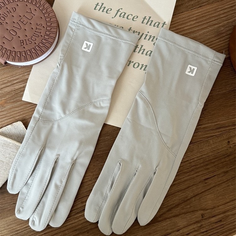 Női hosszú jégselyem UV-védelmes kesztyűk – teljes ujjas, Spandex alapanyag, csúszásmentes, érintőképernyős, vízálló, külső vezetésre és kerékpározásra