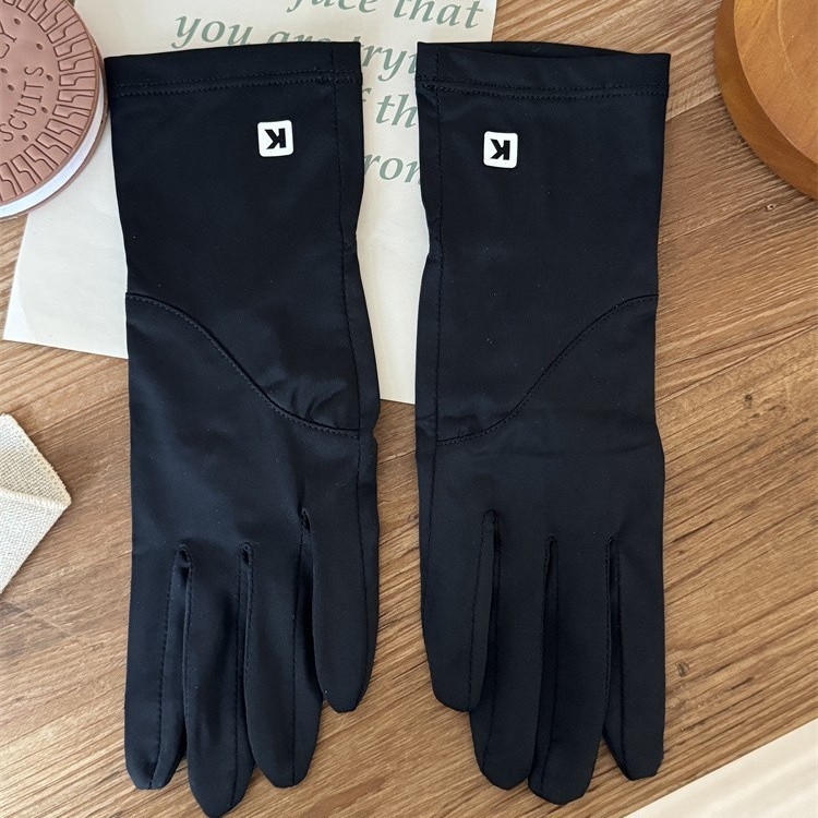 Női hosszú jégselyem UV-védelmes kesztyűk – teljes ujjas, Spandex alapanyag, csúszásmentes, érintőképernyős, vízálló, külső vezetésre és kerékpározásra