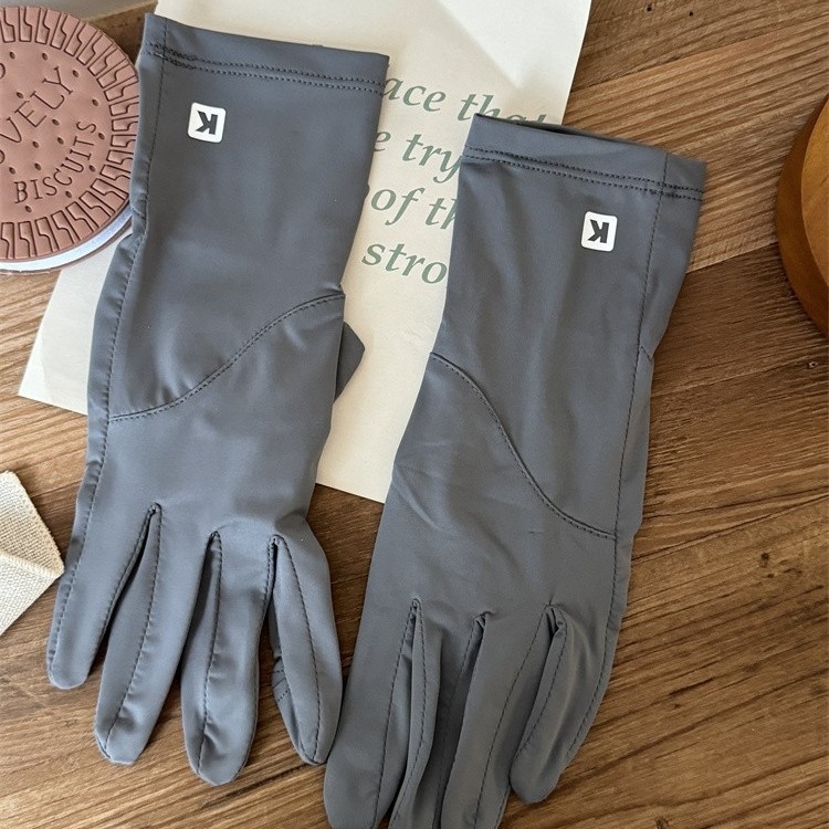 Női hosszú jégselyem UV-védelmes kesztyűk – teljes ujjas, Spandex alapanyag, csúszásmentes, érintőképernyős, vízálló, külső vezetésre és kerékpározásra