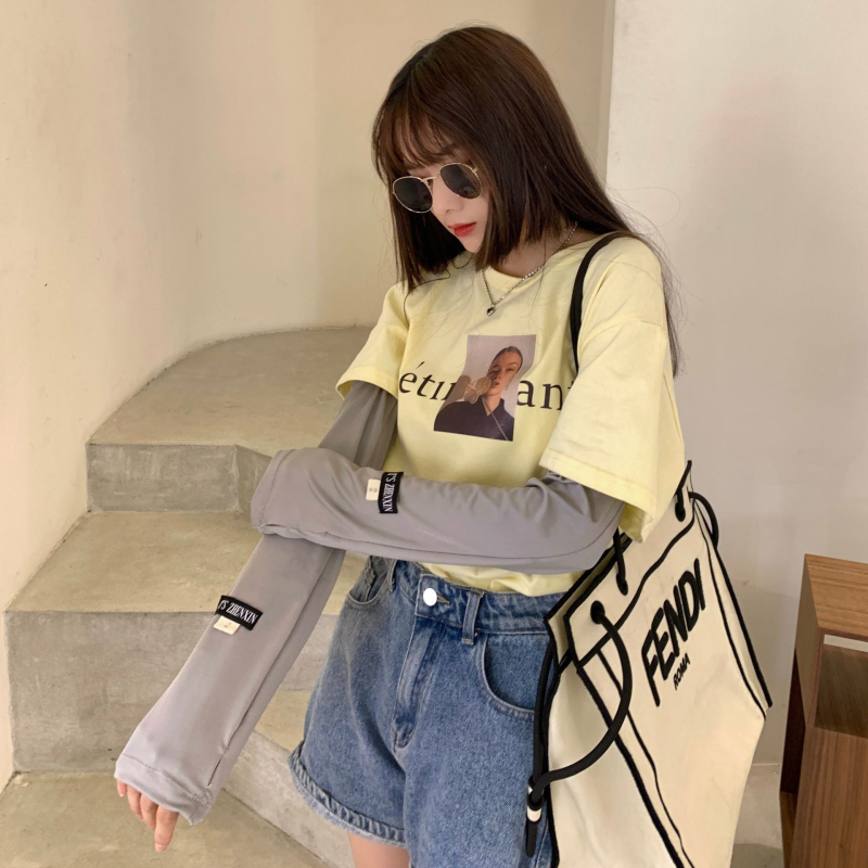 Ice Silk μανίκι με UV προστασία για οδήγηση; καλοκαιρινό ελαφρύ και μινιμαλιστικό στυλ; βασική σύνθεση 71–80% πολυεστέρας.