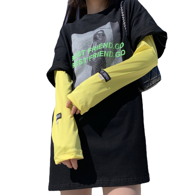 Ice Silk μανίκι με UV προστασία για οδήγηση; καλοκαιρινό ελαφρύ και μινιμαλιστικό στυλ; βασική σύνθεση 71–80% πολυεστέρας.